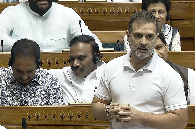 Rahul Gandhi in Lok Sabha on Monday, July 29 - Sansad TV